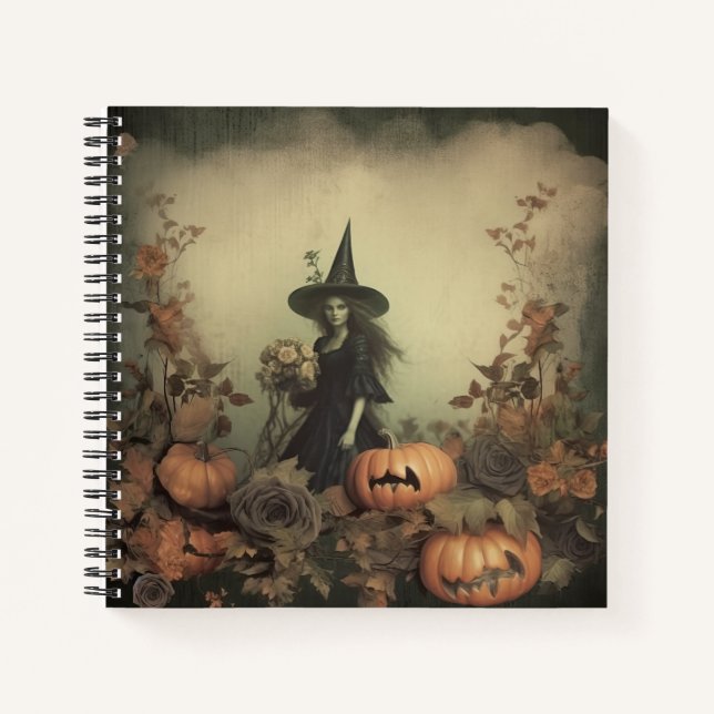 Carnet Chariot Halloween vintage (3) (Devant)