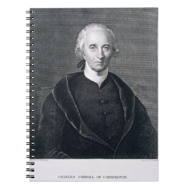 Carnet Charles Carroll de Carrollton, gravé par le (Devant)