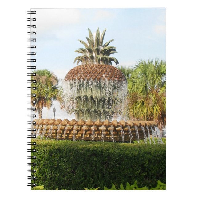 Carnet Charleston SC Pineapple Fountain, Waterfront Park (Devant)