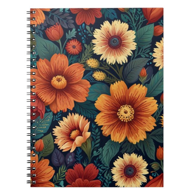 Carnet Charmant floral (Devant)