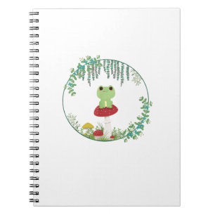 Carnet Charme Cottagecore Kawaii Grenouille Goblincore Mi