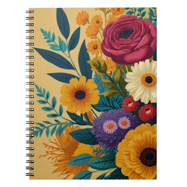 Carnet Charme floral (Devant)