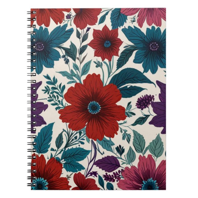Carnet Charme floral (Devant)