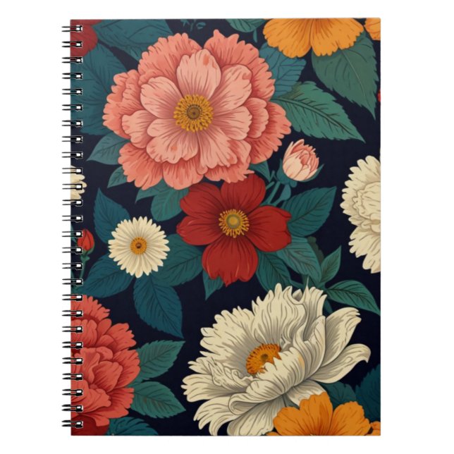 Carnet Charme floral (Devant)