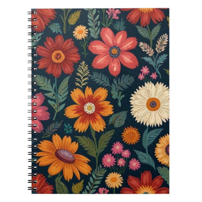 Carnet Charme floral (Devant)