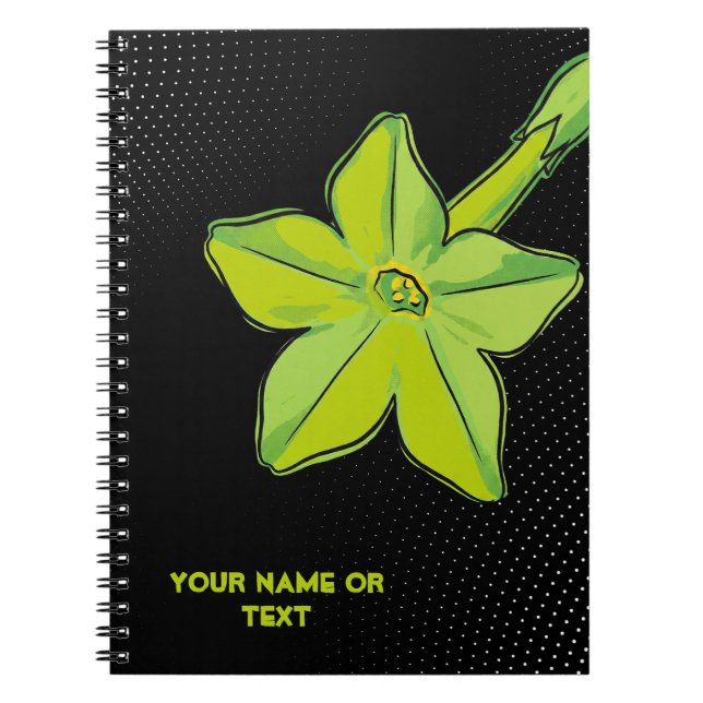 Carnet Chartreuse botanique : le Nicotiana 'Lime Green' (Devant)