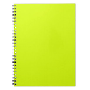 Carnet Chartreuse Couleur jaune uni