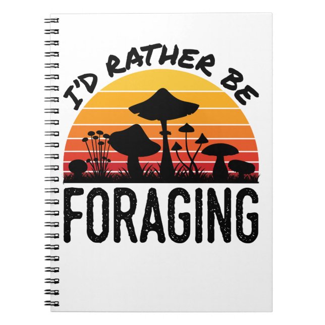 Carnet Chasse aux champignons Je préfère être à la recher (Devant)