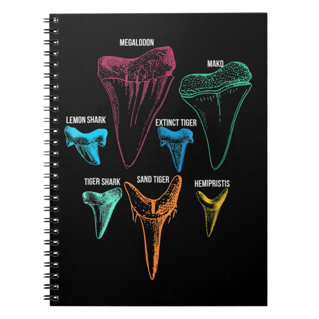Carnet Chasse aux dents de requin - Cadeaux de requin fou (Devant)
