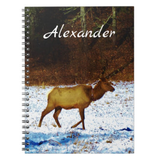 Carnet Chasseurs Cadeaux Elk dans la neige