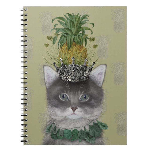 Carnet Chat à ananas (Devant)