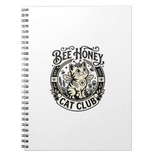 Carnet Chat abeille miel drôle Graphique - Club Chat abei