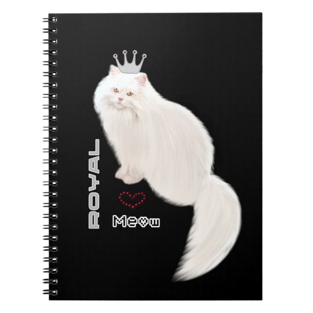 Carnet Chat blanc (Devant)