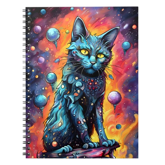 Carnet Chat bleu I (Devant)