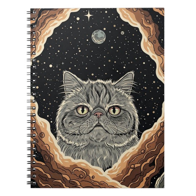 Carnet Chat Cosmique (Devant)