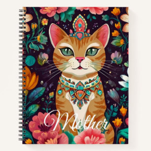 Carnet Chat Couronné Bijou