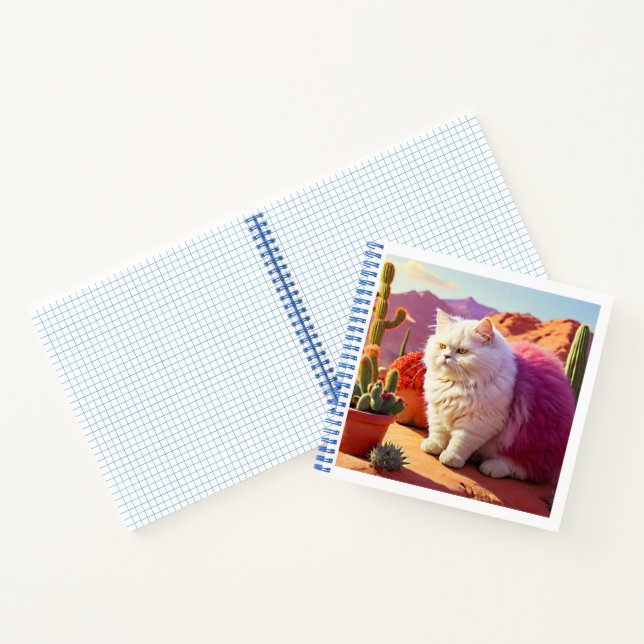 Carnet Chat Couvert – Chat Mignon et Artistique  (Intérieur)