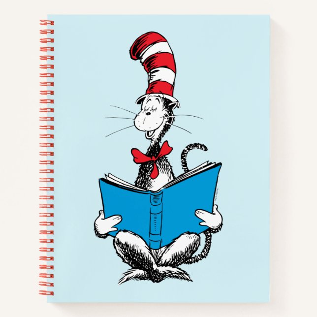 Carnet Chat dans le chapeau en lecture (Devant)