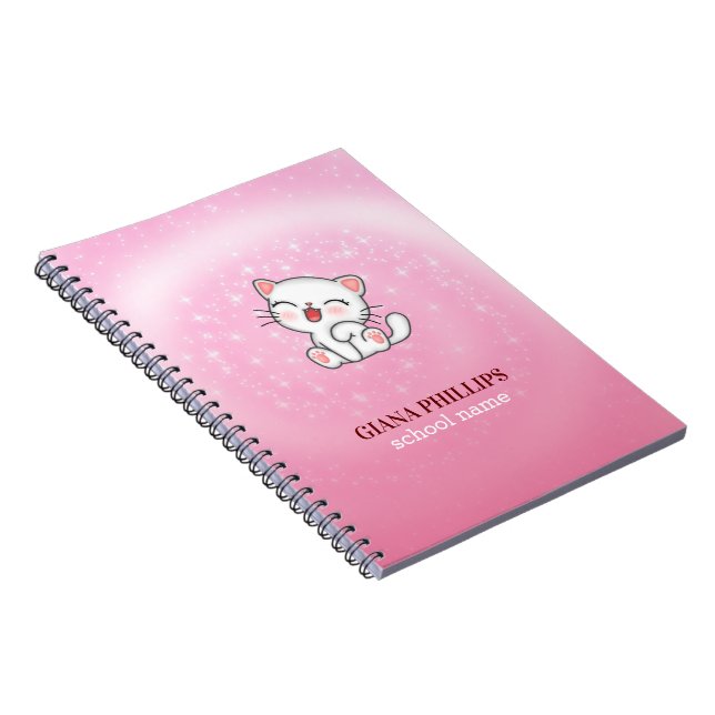Carnet Chat de dessin animé (Côté Droit)