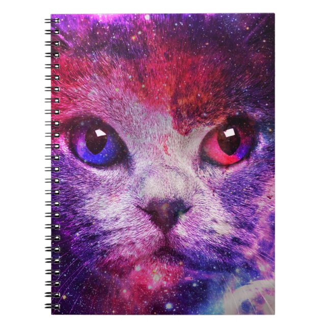 Carnet Chat de la galaxie violette  (Devant)
