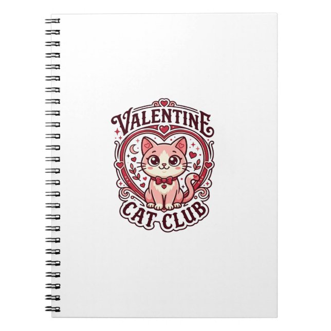 Carnet Chat de la Saint-Valentin Dessin drôle pour amateu (Devant)