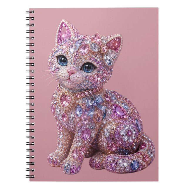 Carnet Chat de nuit en velours Impression esthétique (Devant)