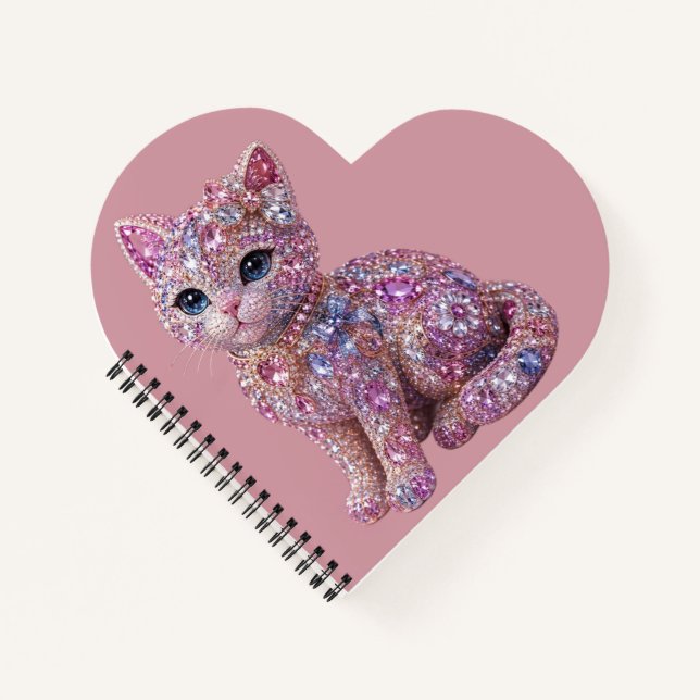 Carnet Chat de nuit en velours Impression esthétique (Devant)