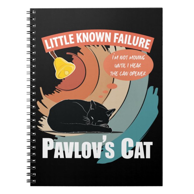 Carnet Chat de Pavlov - Psychologie drôle (Devant)
