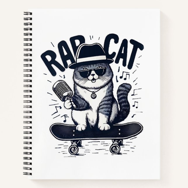 Carnet Chat de rap Harmonie (Devant)