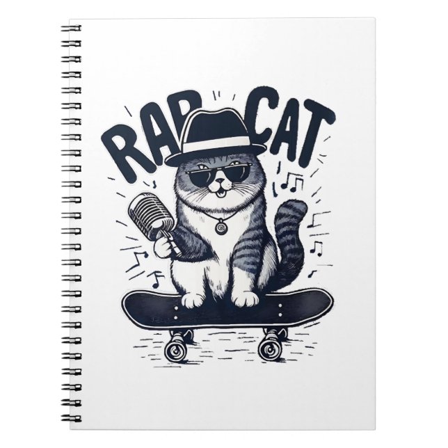 Carnet Chat de rap Harmonie (Devant)