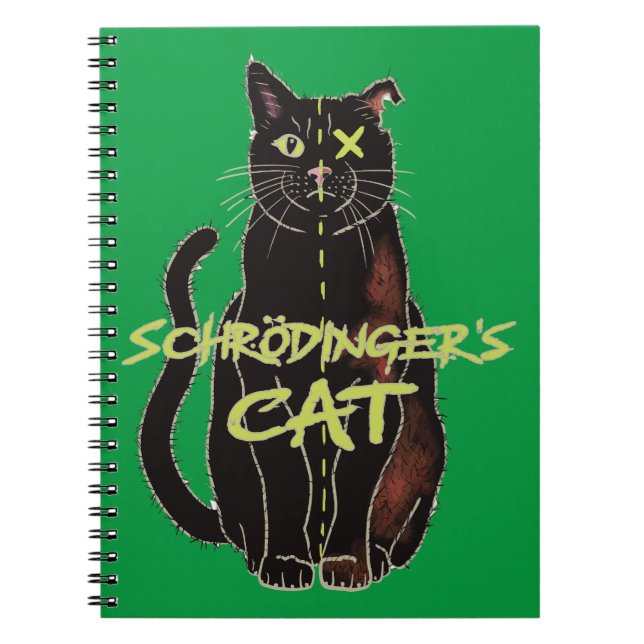 Carnet Chat de Schrodinger physique amusante (Devant)