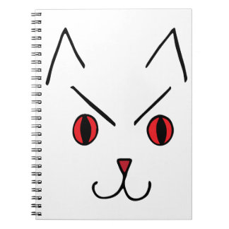 Carnet Chat démon en colère