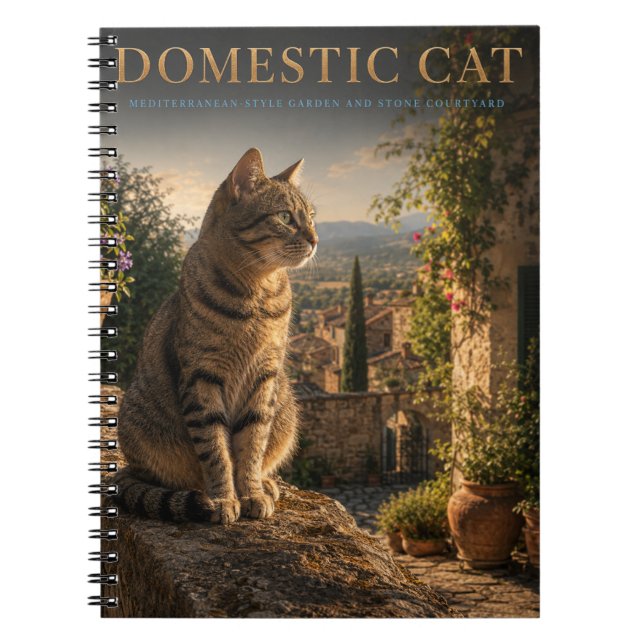 Carnet Chat Domestique Jardin Cour ANIMALS (Devant)