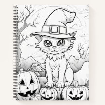 Chat éffrayant et Citrouilles | Halloween
