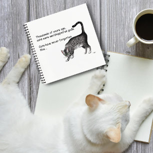 Carnet Chat égyptien Gris Tabby