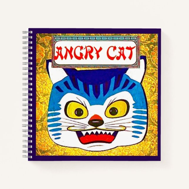 Carnet Chat en colère (Devant)