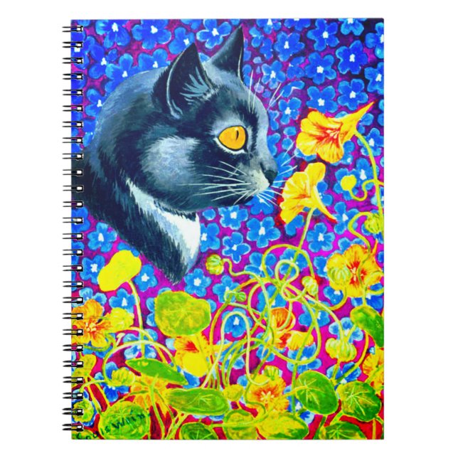 Carnet Chat en fleurs (Devant)