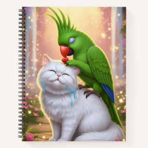 Carnet Chat et perroquet