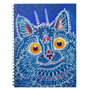 Carnet Chat gothique bleu