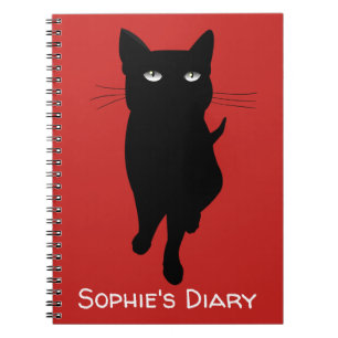 Carnet Chat gothique noir