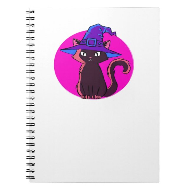 Carnet Chat Halloween Cute T-Shirt surdimensionné (Devant)