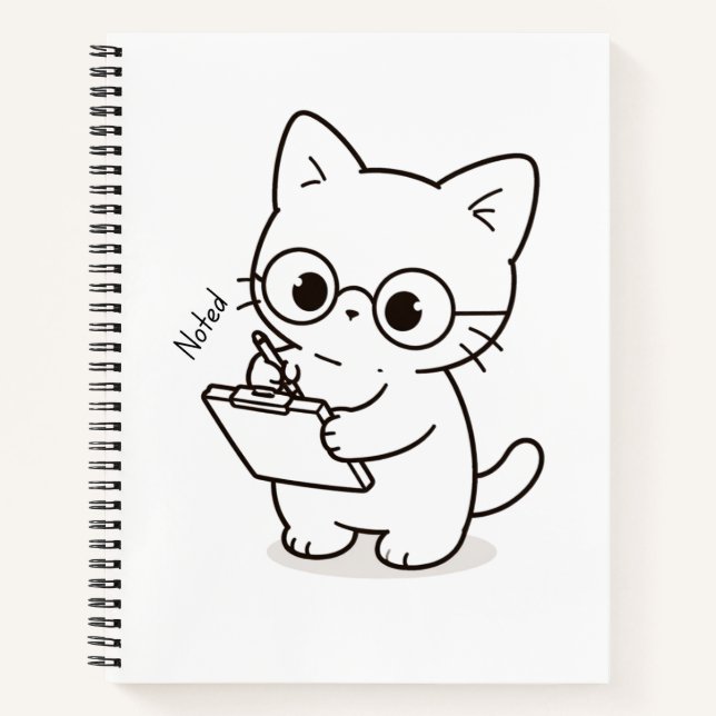 Carnet Chat intelligent - Chien calme (Devant)