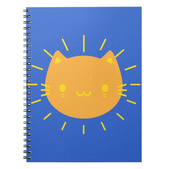 Carnet Chat Kawaii Sunshine (Devant)