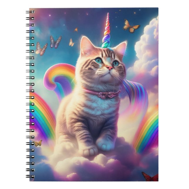 Carnet Chat Licorne (Devant)