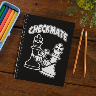 Carnet Chat-maté Tournoi d'échecs Art noir et blanc