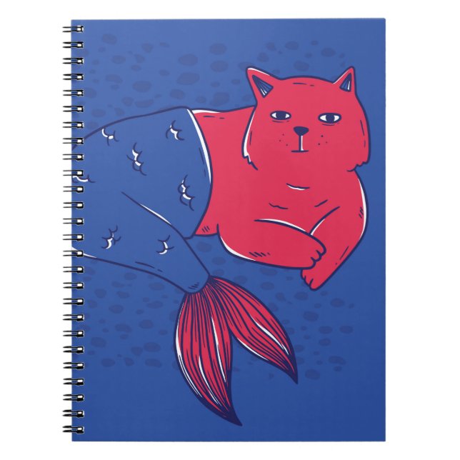 Carnet Chat Mermaid (Devant)