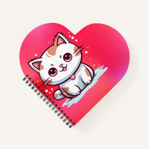 Carnet Chat Mignon de Style Kawaii Clipart