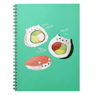 Carnet Chat mignon de sushi