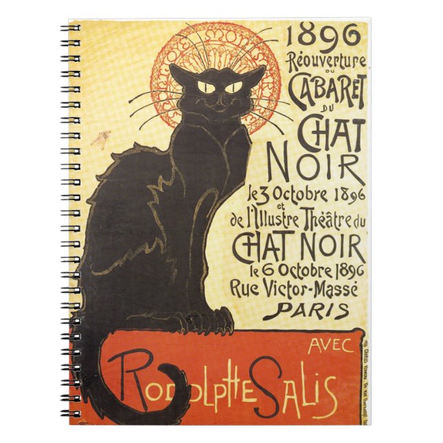 Carnet Chat Noir - Black Cat (Devant)