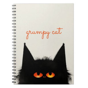 Carnet Chat noir grumeux